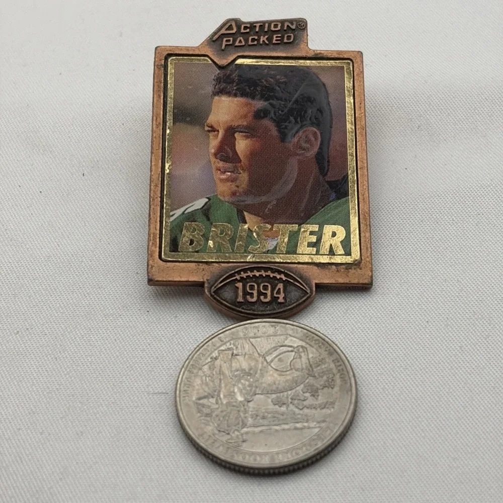 Action Packed Walter Brister Philadelphia Eagles NFL Football Lapel Hat Pin